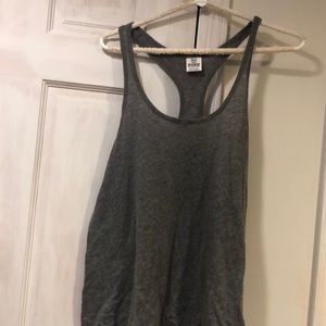 Lose fitting grey racer back tank top